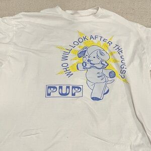 Pup band tour shirt 2025 who will look after the dogs XL